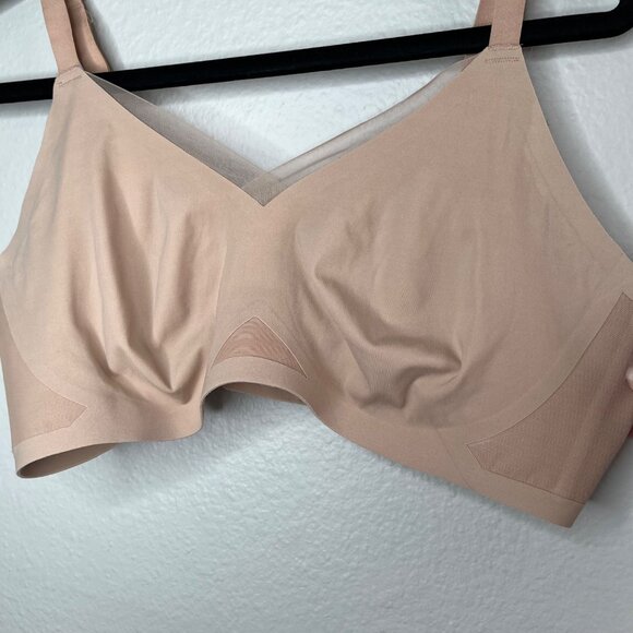 Honeylove Womens Beige Seamless No Wire Crossover Bra XL - Picture 3 of 7